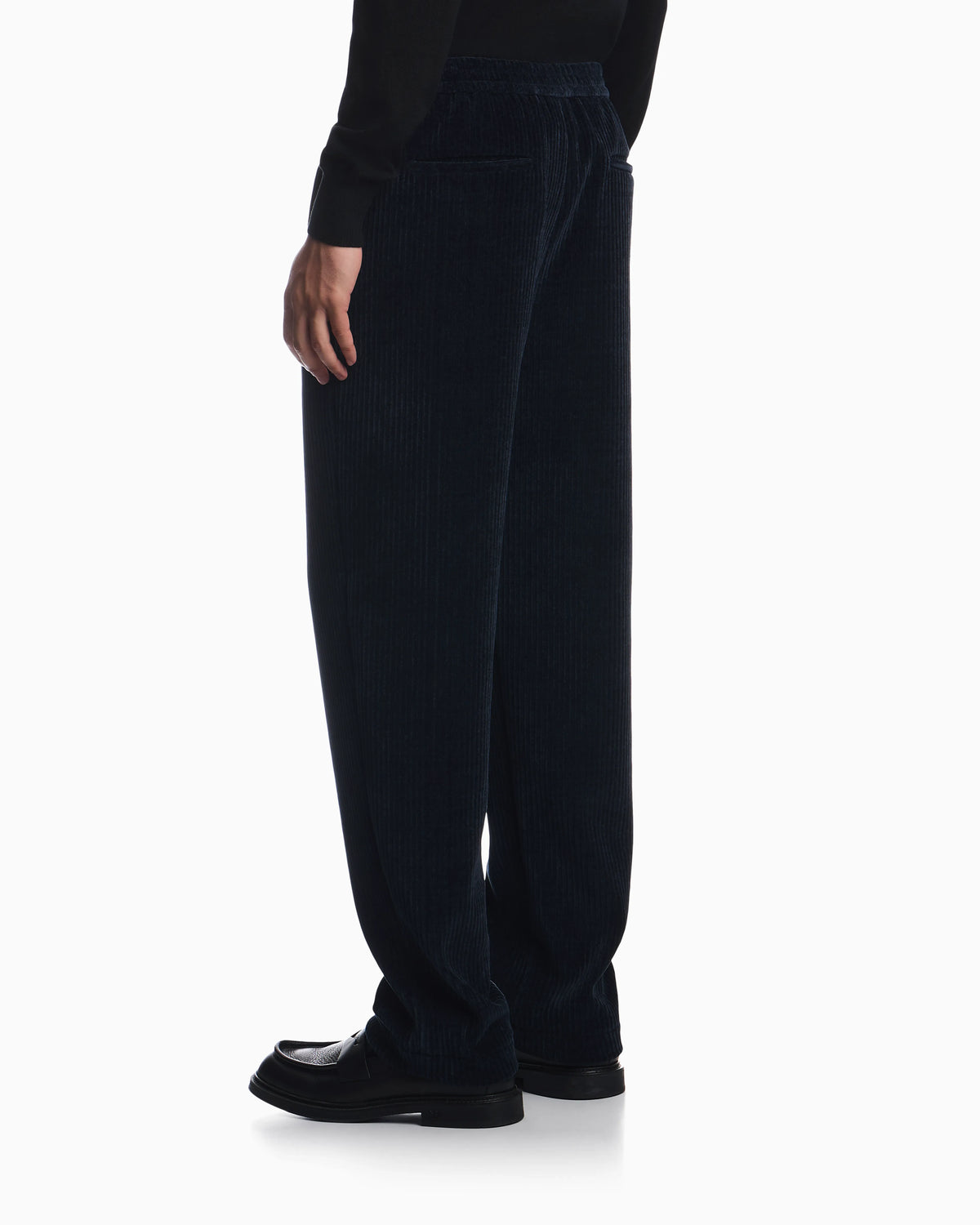 Signature Capsule Collection ribbed chenille trousers