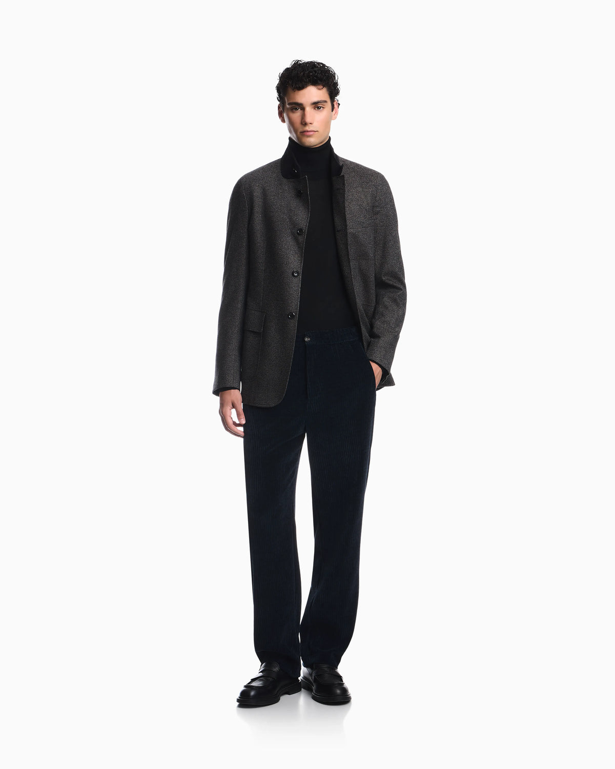 Signature Capsule Collection ribbed chenille trousers