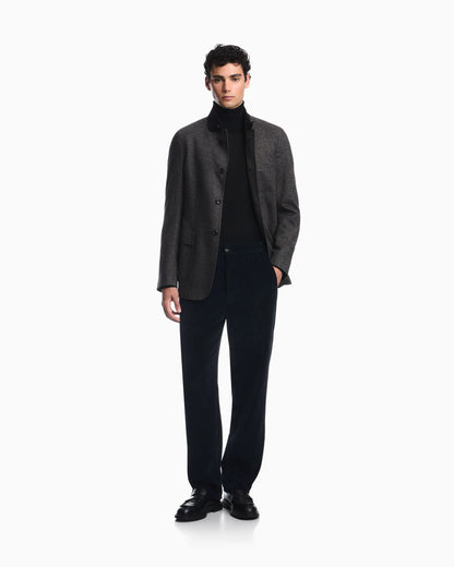 Signature Capsule Collection ribbed chenille trousers