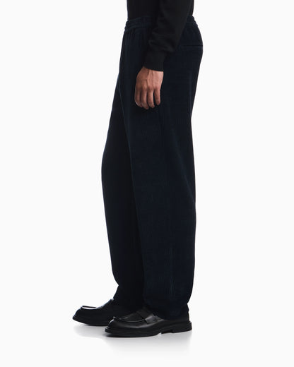 Signature Capsule Collection ribbed chenille trousers