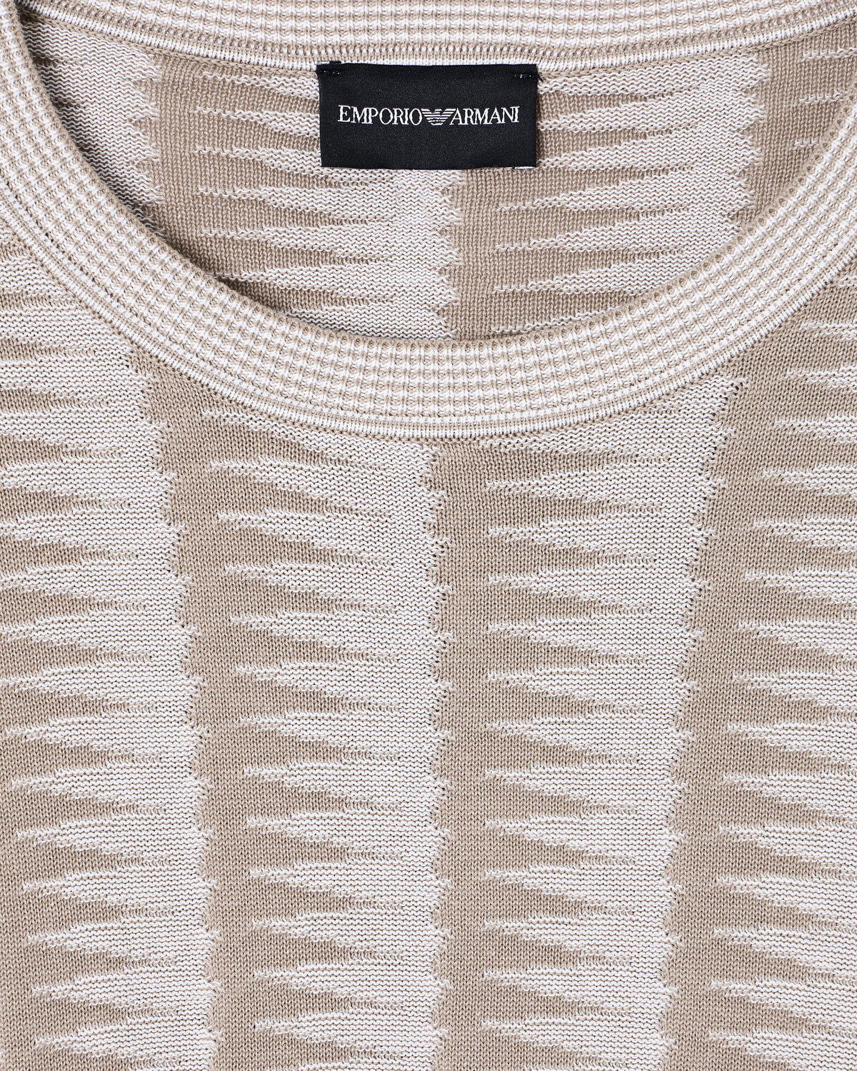 Jumper with two-tone jacquard design