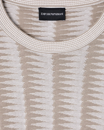 Jumper with two-tone jacquard design