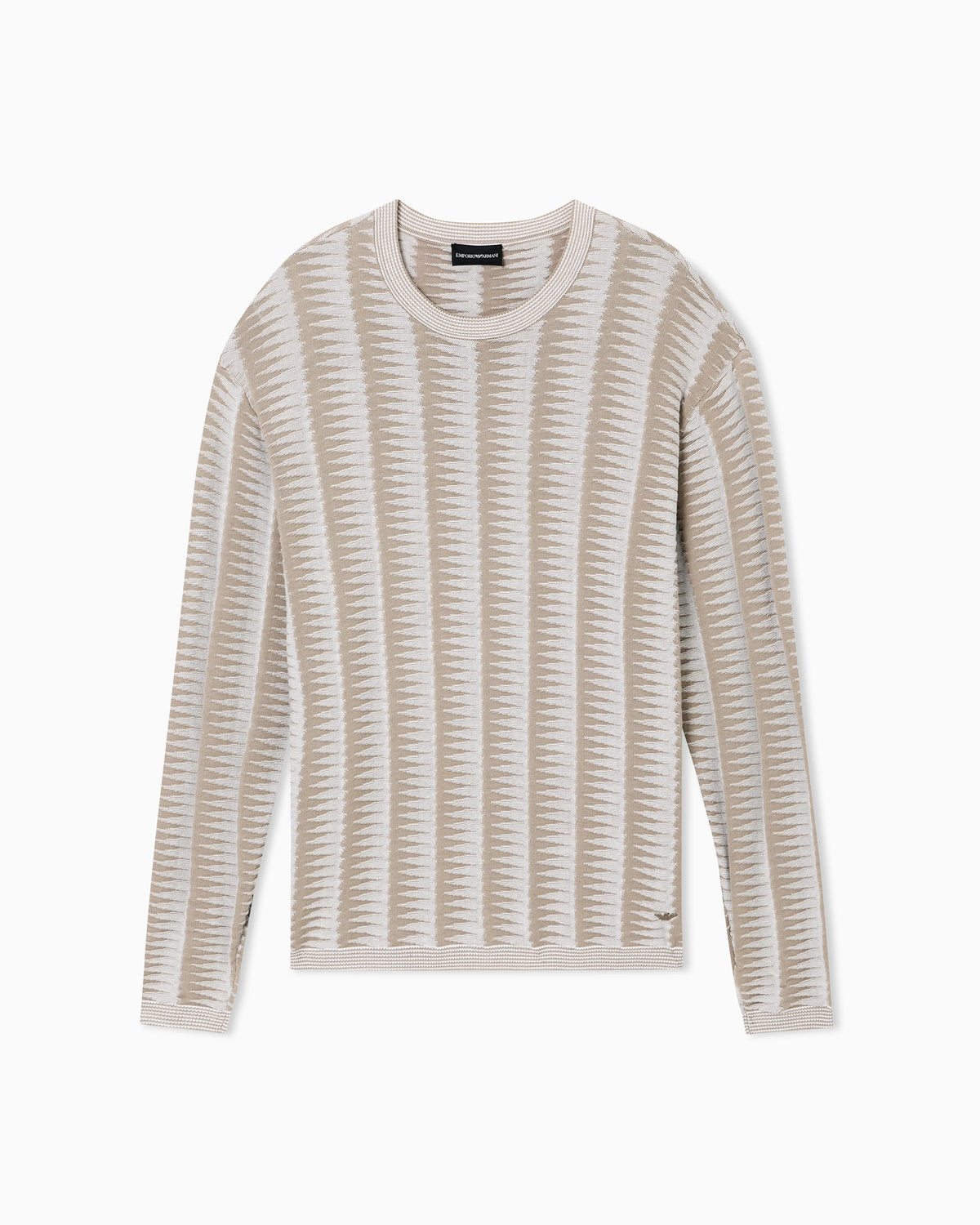 Jumper with two-tone jacquard design