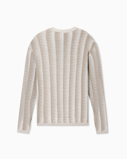 Jumper with two-tone jacquard design