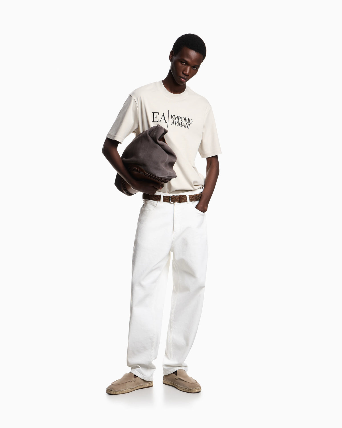 Jersey t-shirt in interlock cotton with logo Capsule Icon