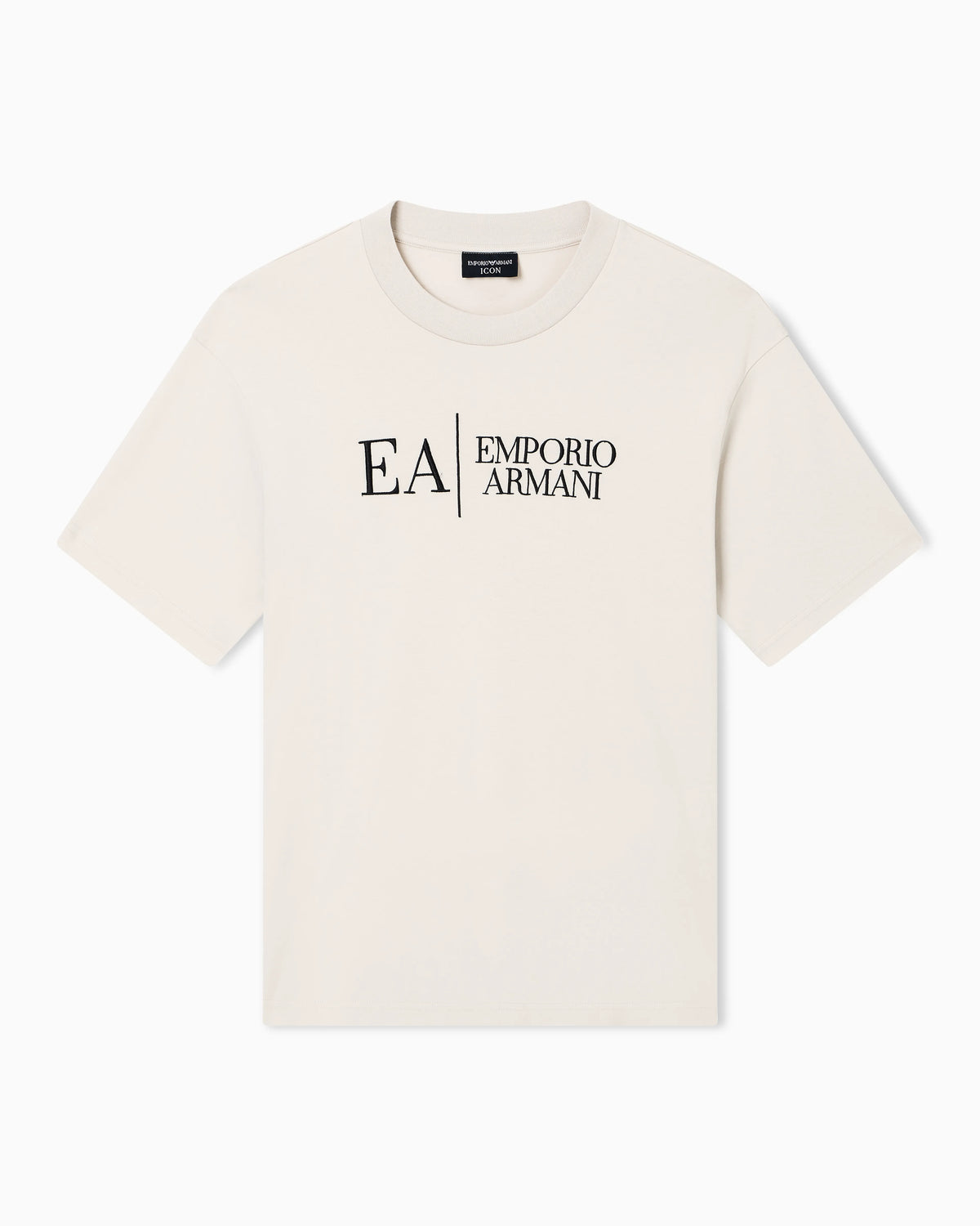 Jersey t-shirt in interlock cotton with logo Capsule Icon