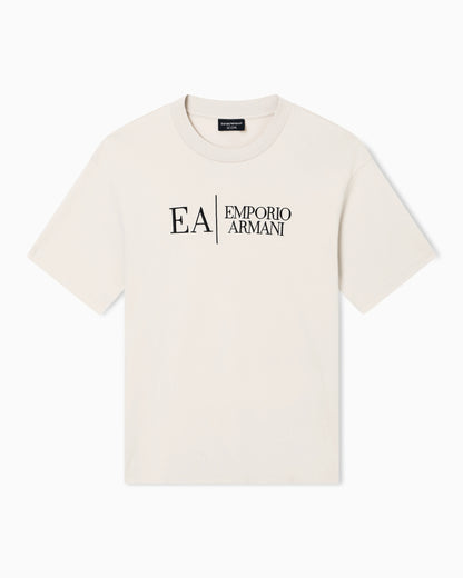 Jersey t-shirt in interlock cotton with logo Capsule Icon