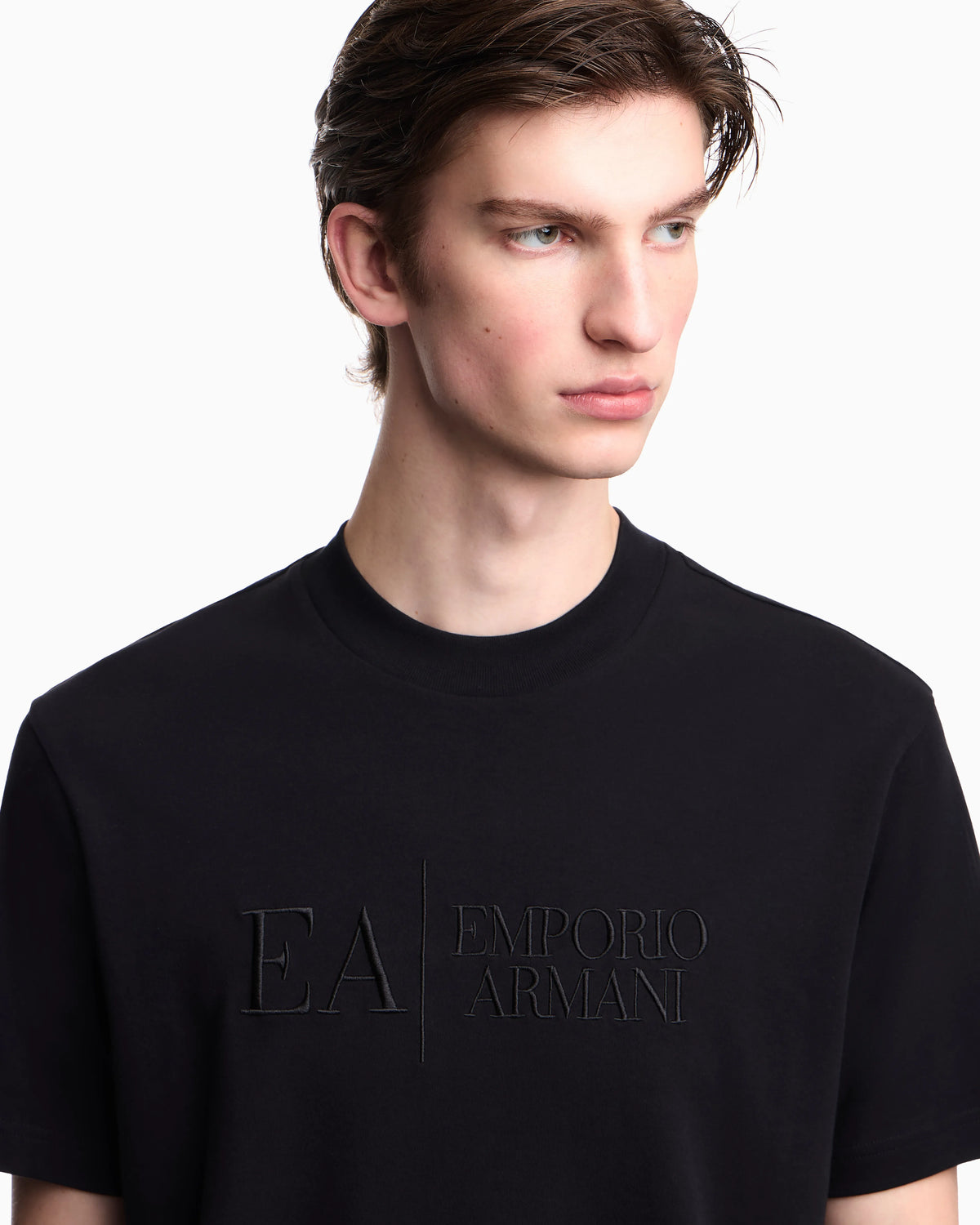Jersey t-shirt in interlock cotton with logo Capsule Icon