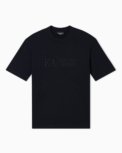 Jersey t-shirt in interlock cotton with logo Capsule Icon