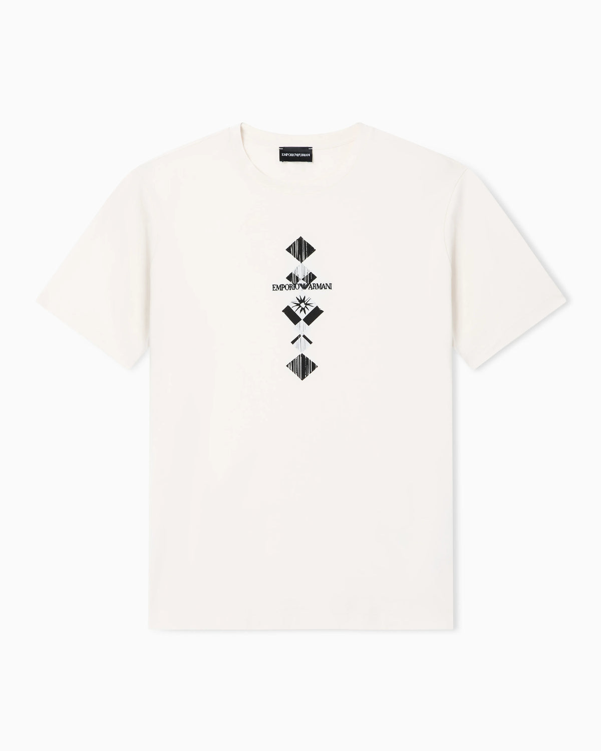 Jersey T-shirt with tribal print