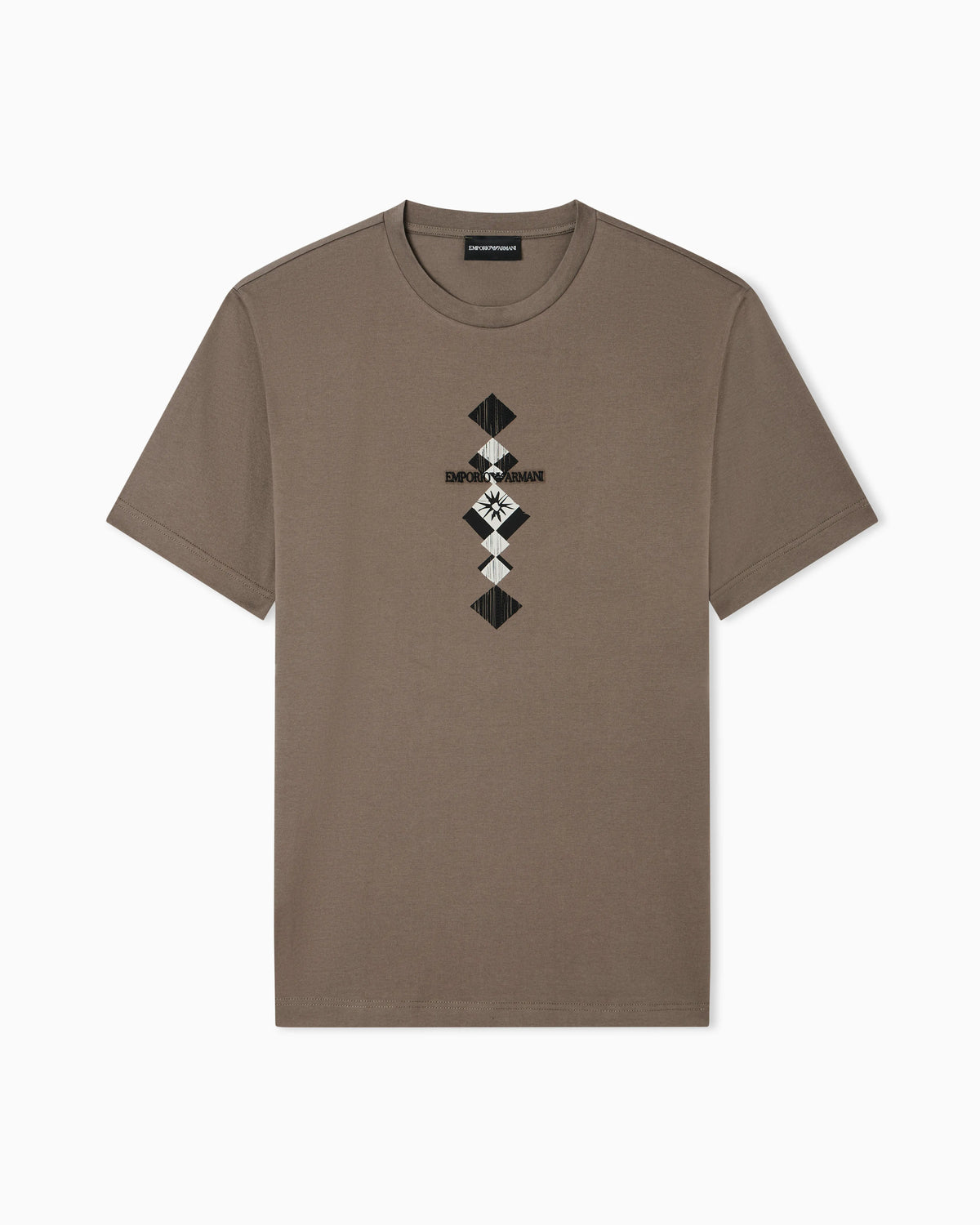Jersey T-shirt with tribal print