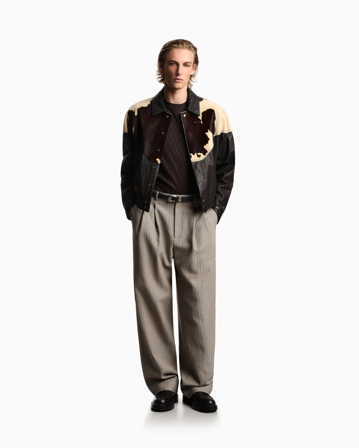 Jacquard jersey jumper