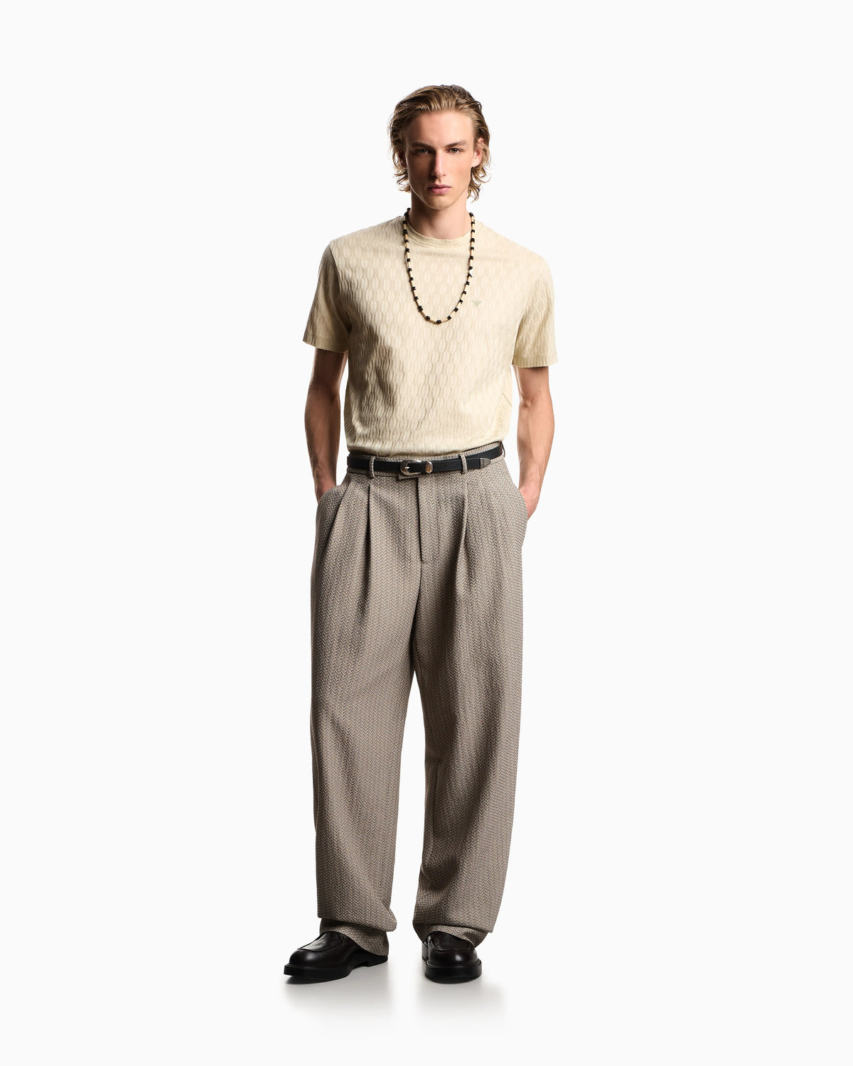 Jacquard jersey jumper
