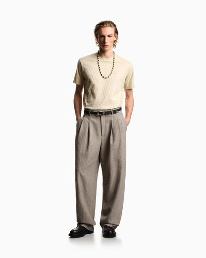 Jacquard jersey jumper