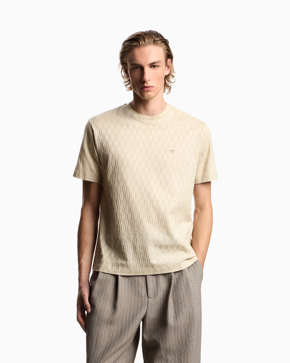 Jacquard jersey jumper