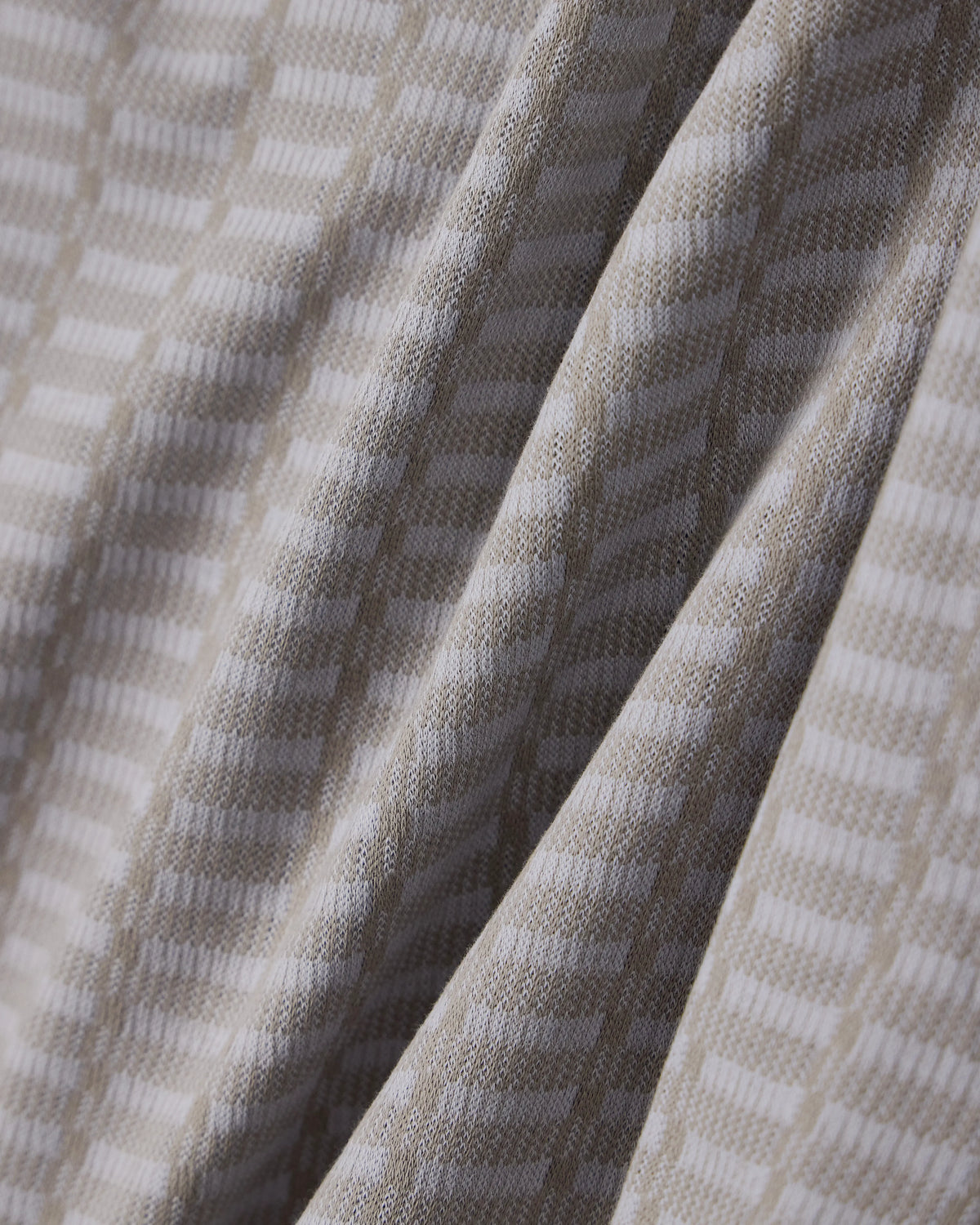 Jersey jacquard knit-effect T-shirt