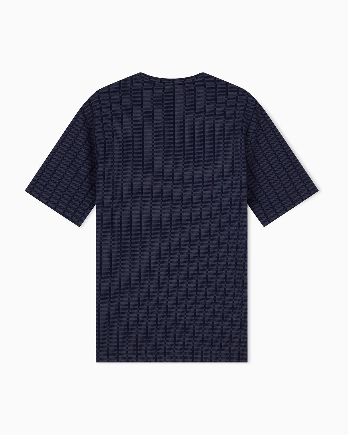 Jersey jacquard knit-effect T-shirt