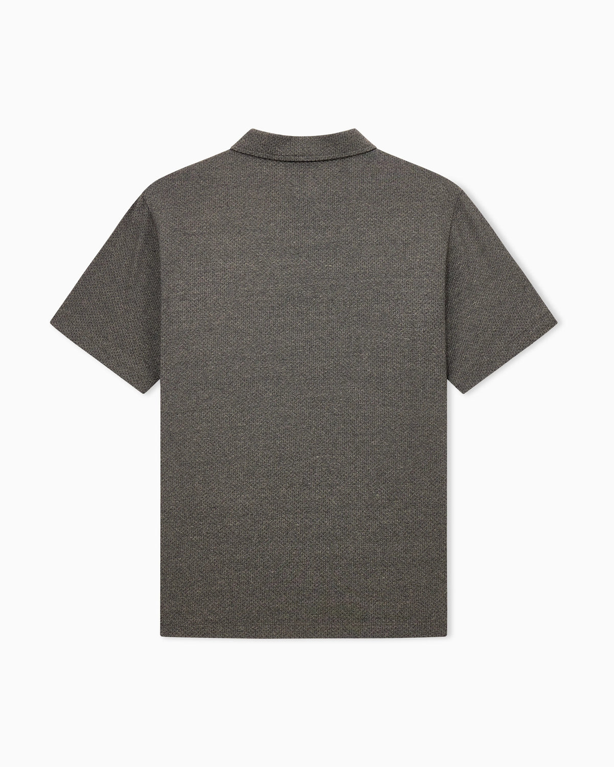 Polo in mouliné jacquard jersey