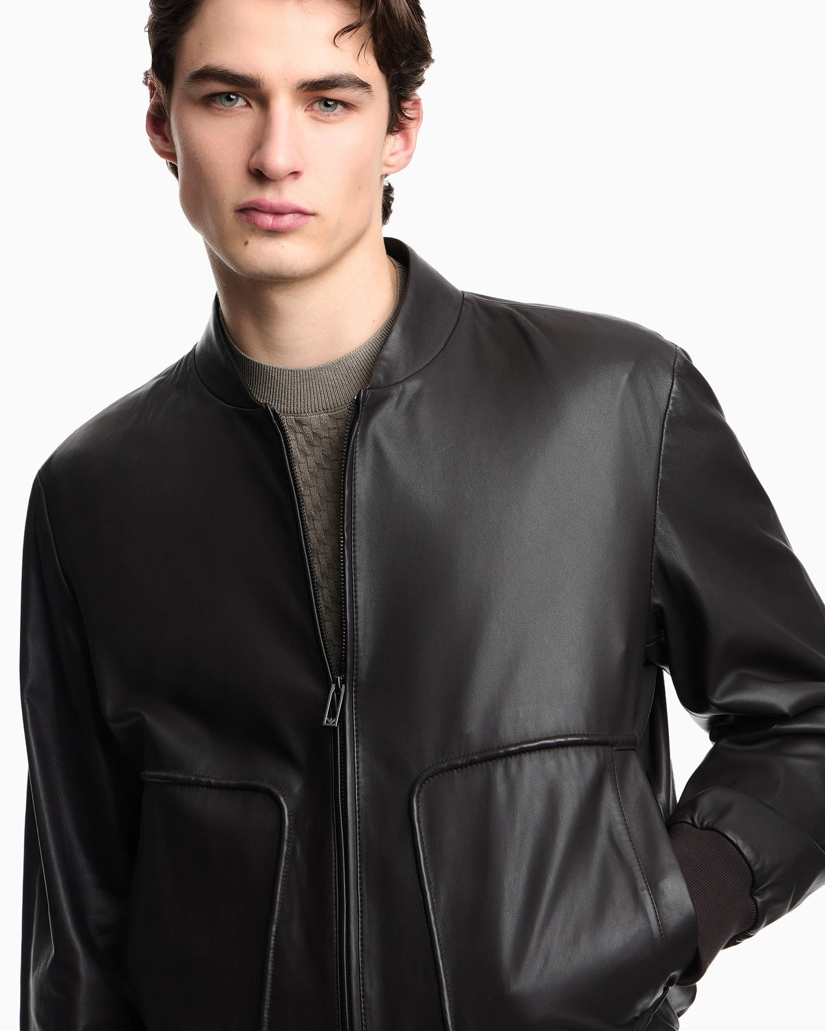 Plonge nappa-leather blouson