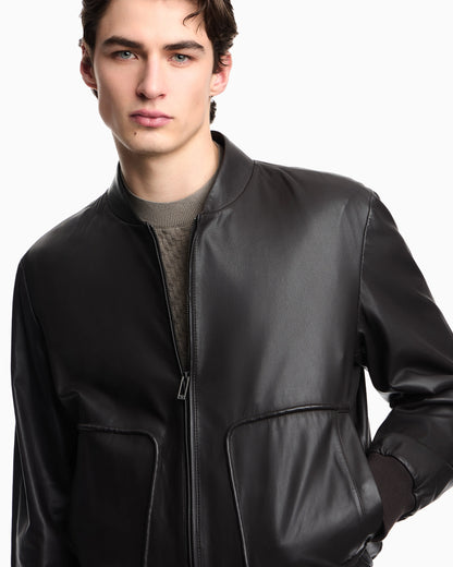 Plonge nappa-leather blouson