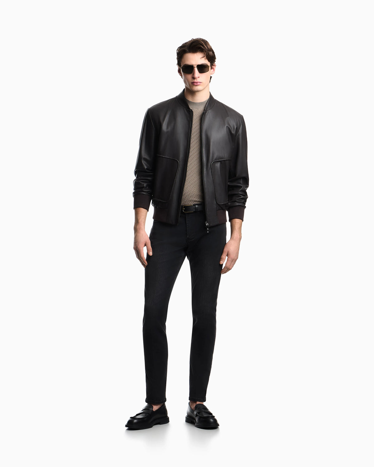 Plonge nappa-leather blouson