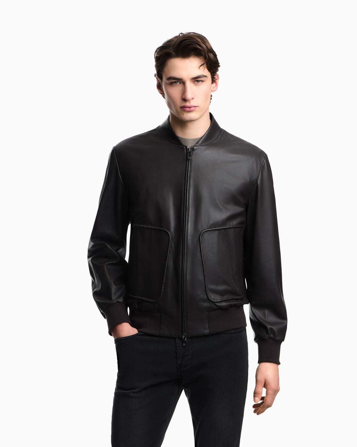 Plonge nappa-leather blouson