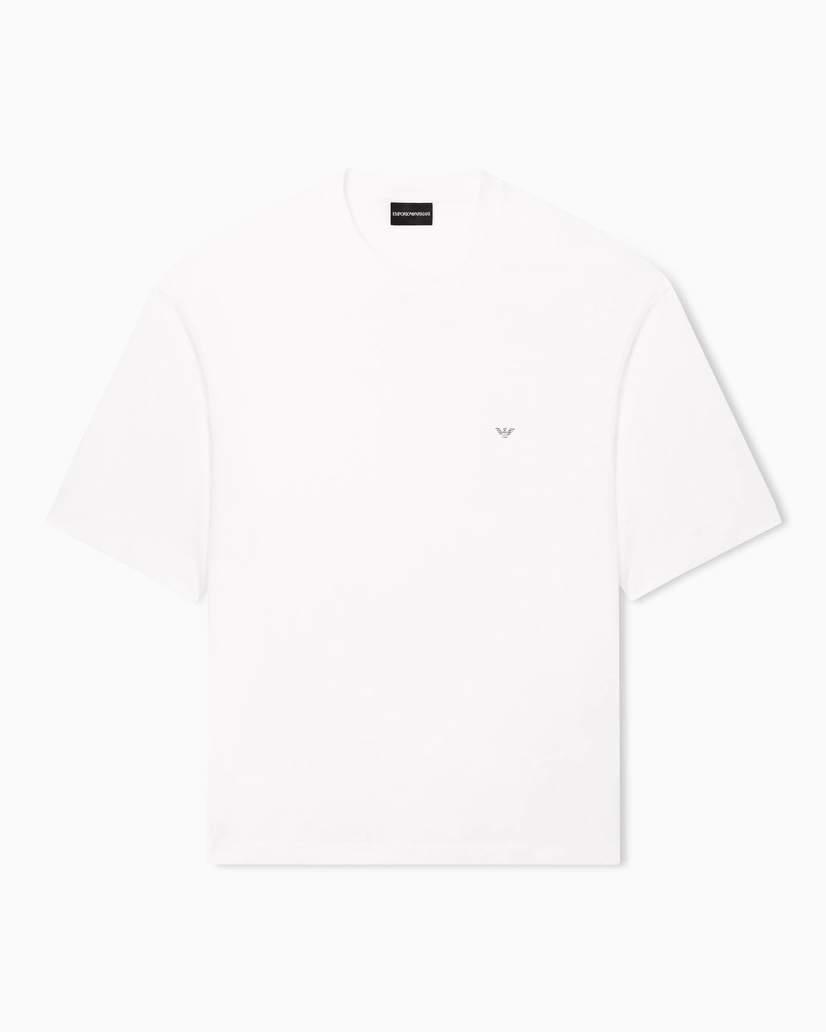 Oversized jersey T-shirt with used-effect logo print