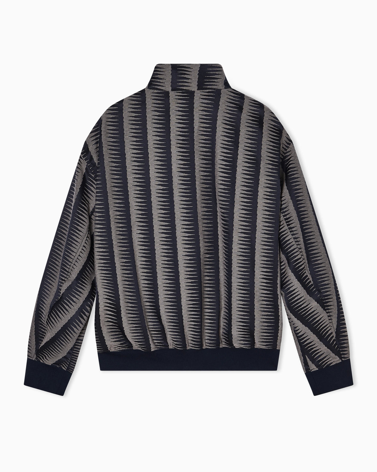 Blouson in jacquard fabric with op-art motif