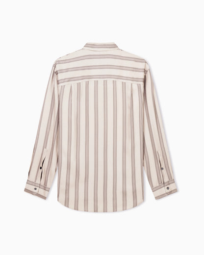 Comfort-fit, fluid viscose shirt with an all-over print