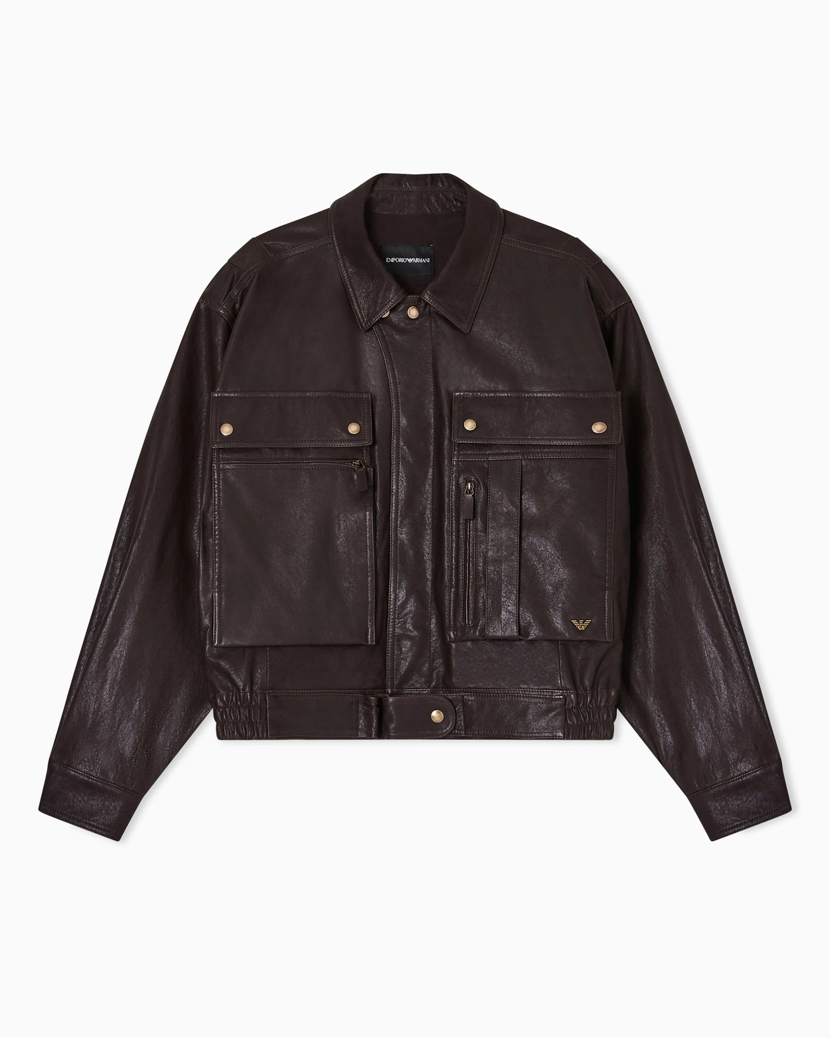 Washed, vegetable-tanned nappa blouson