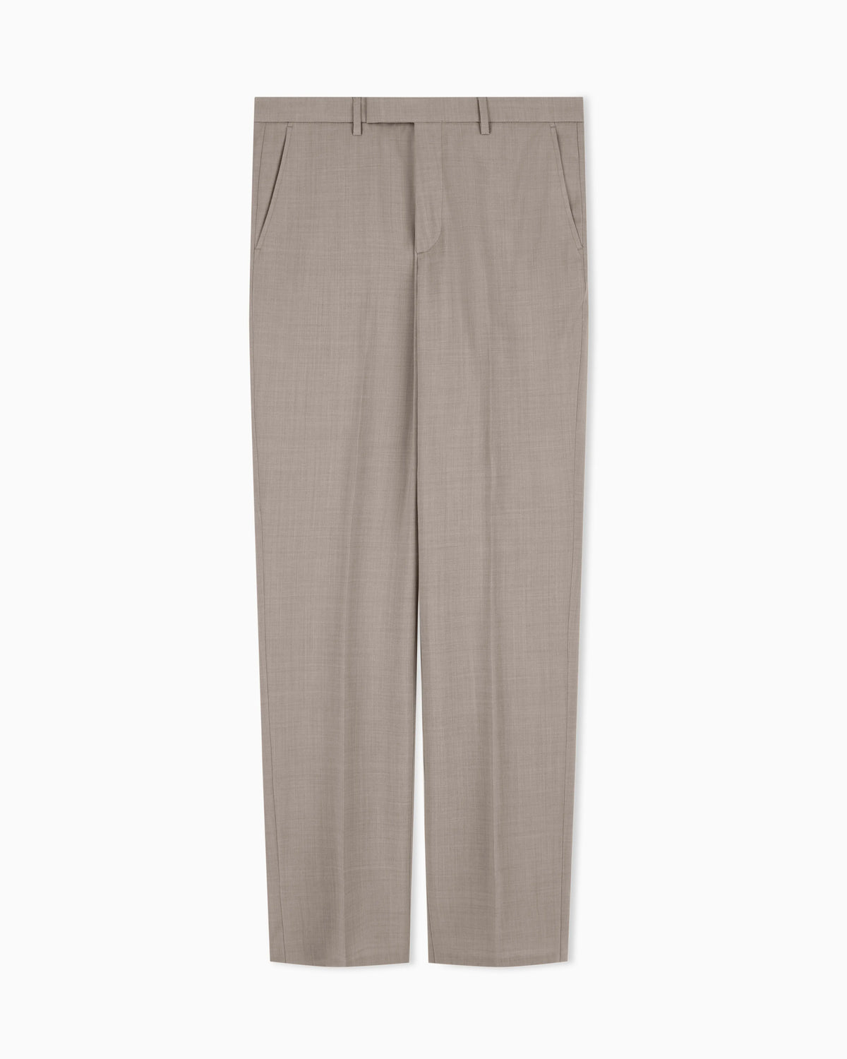 Trousers in natural stretch tropical light wool