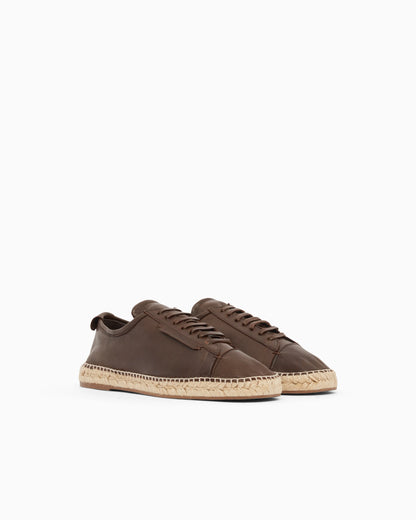 Icon supple nappa-leather lace-up espadrilles