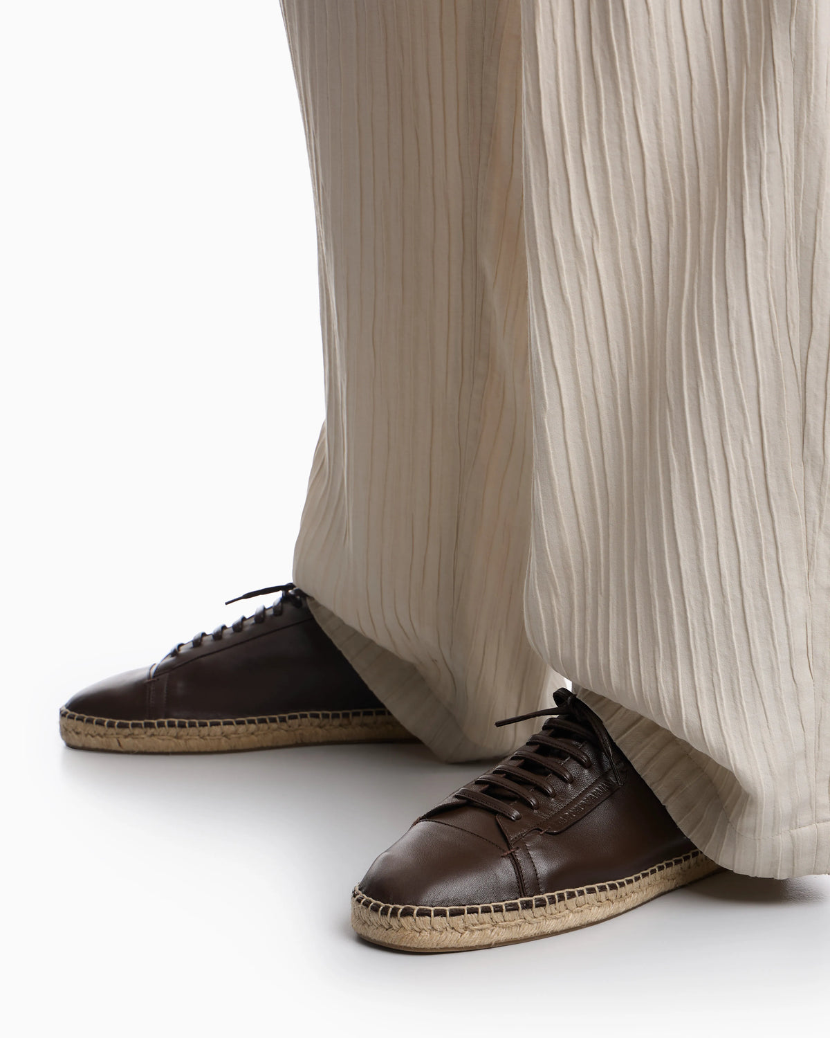 Icon supple nappa-leather lace-up espadrilles