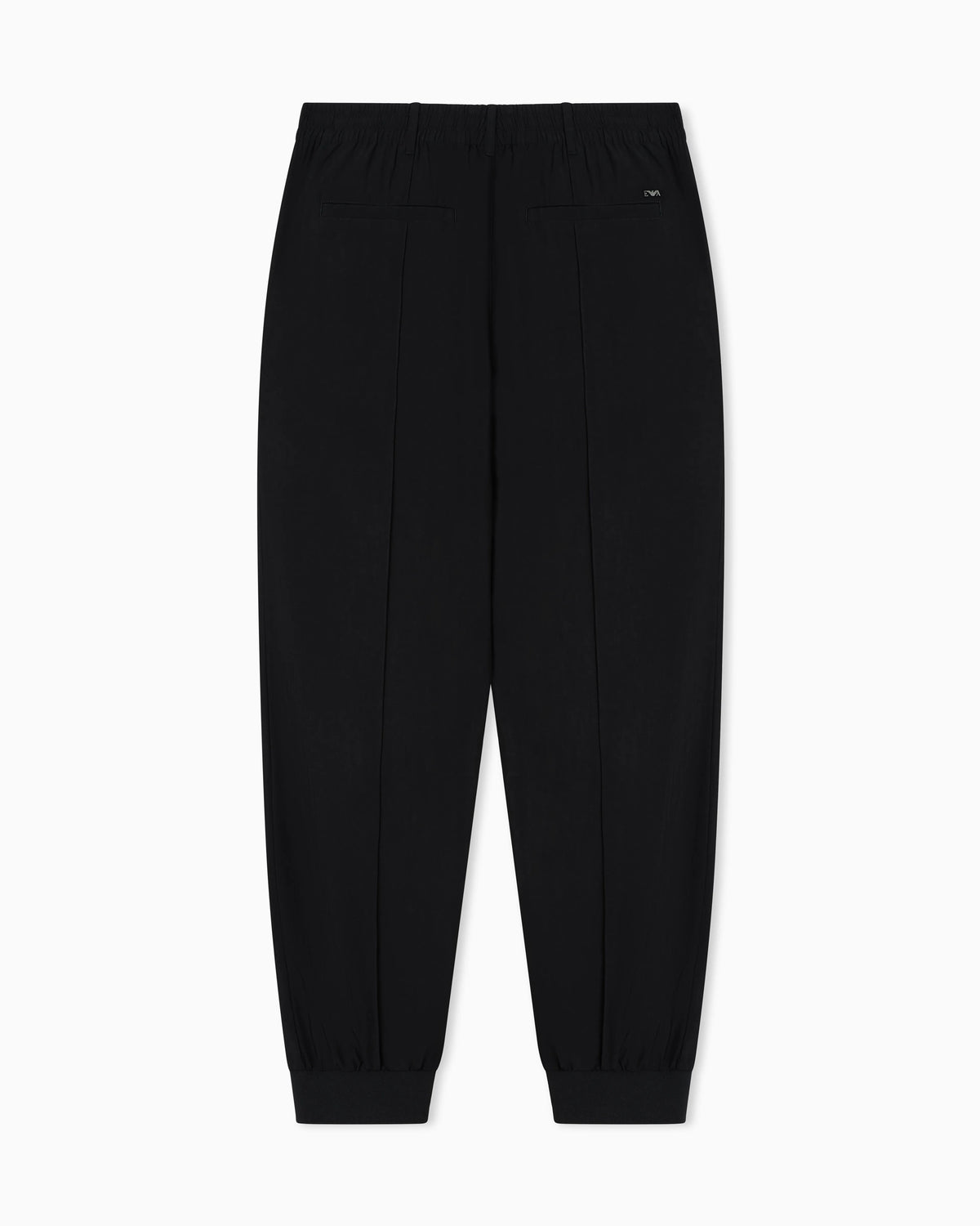 Nylon trousers with front ribs