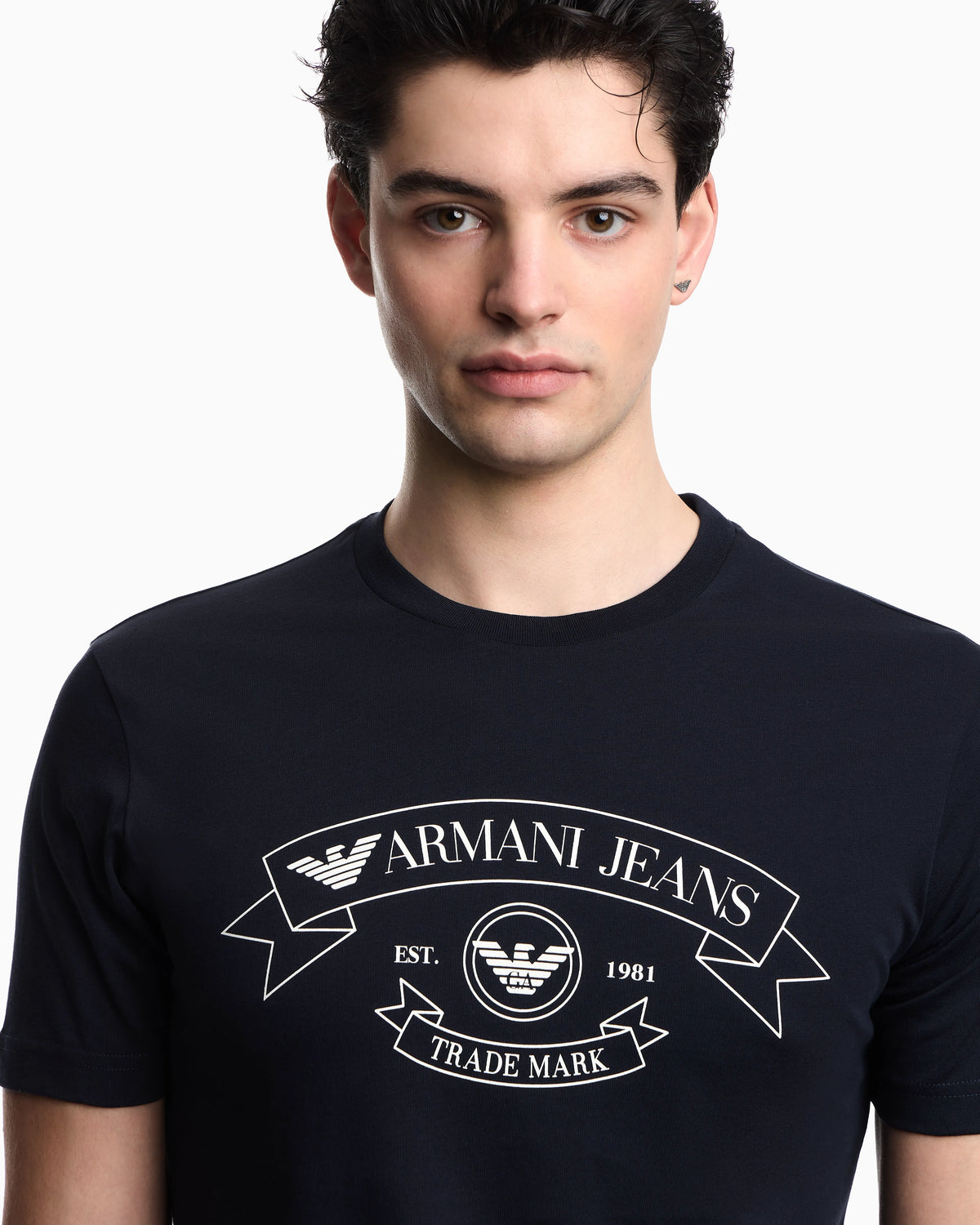 Armani Jeans jersey T-shirt with print