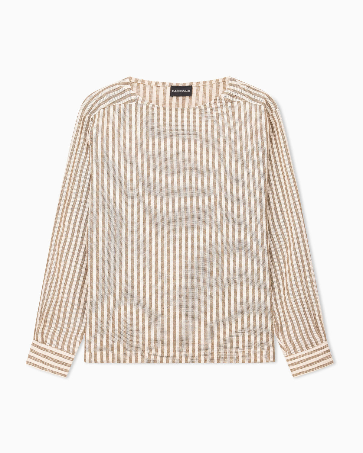 Jute-effect linen jumper