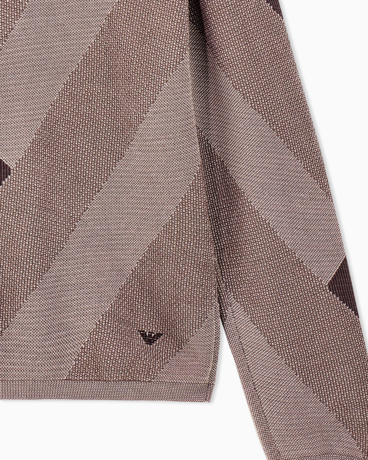 Diagonal jacquard pattern sweater Signature Capsule