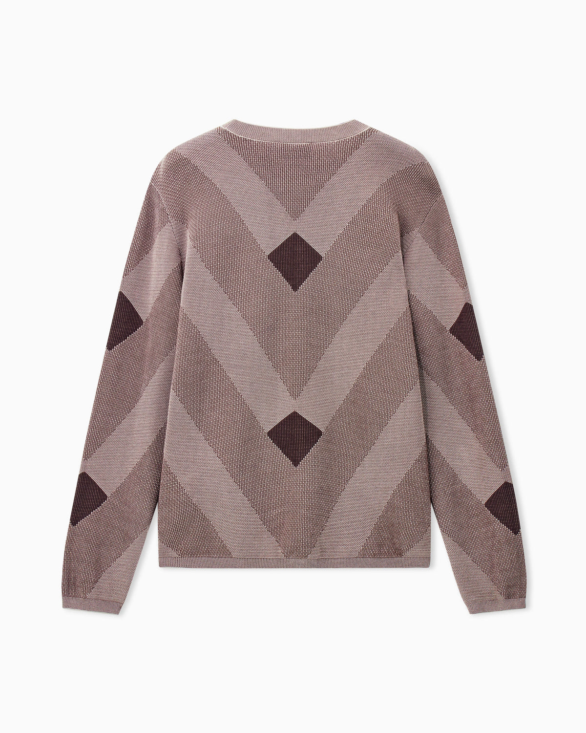 Diagonal jacquard pattern sweater Signature Capsule