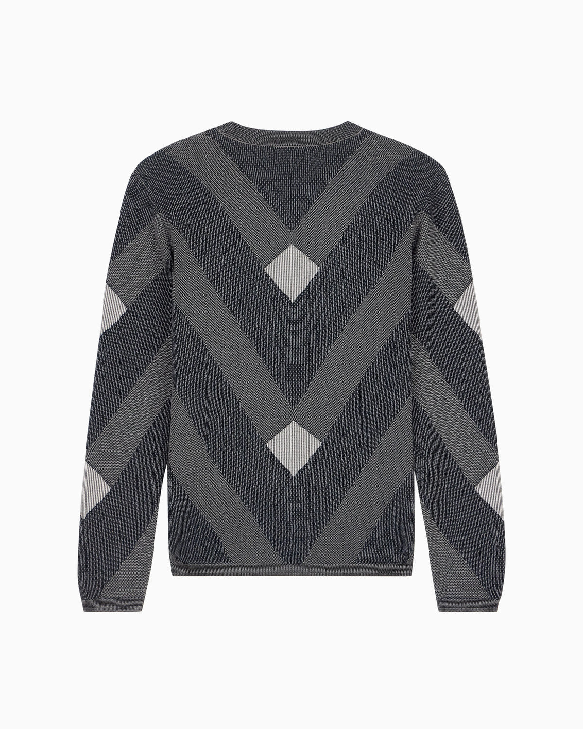 Diagonal jacquard pattern sweater Signature Capsule