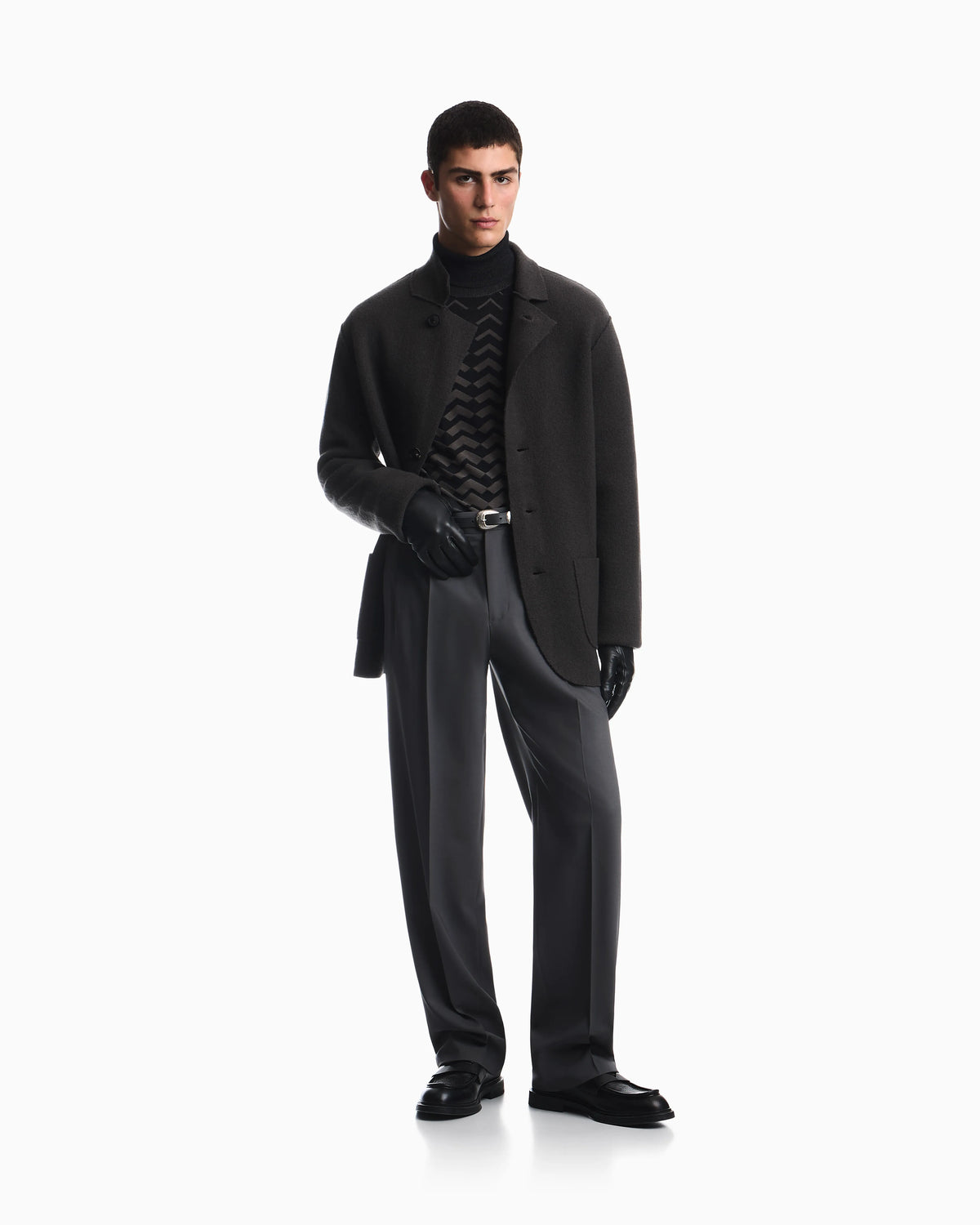 Signature Capsule Collection boiled wool jacket