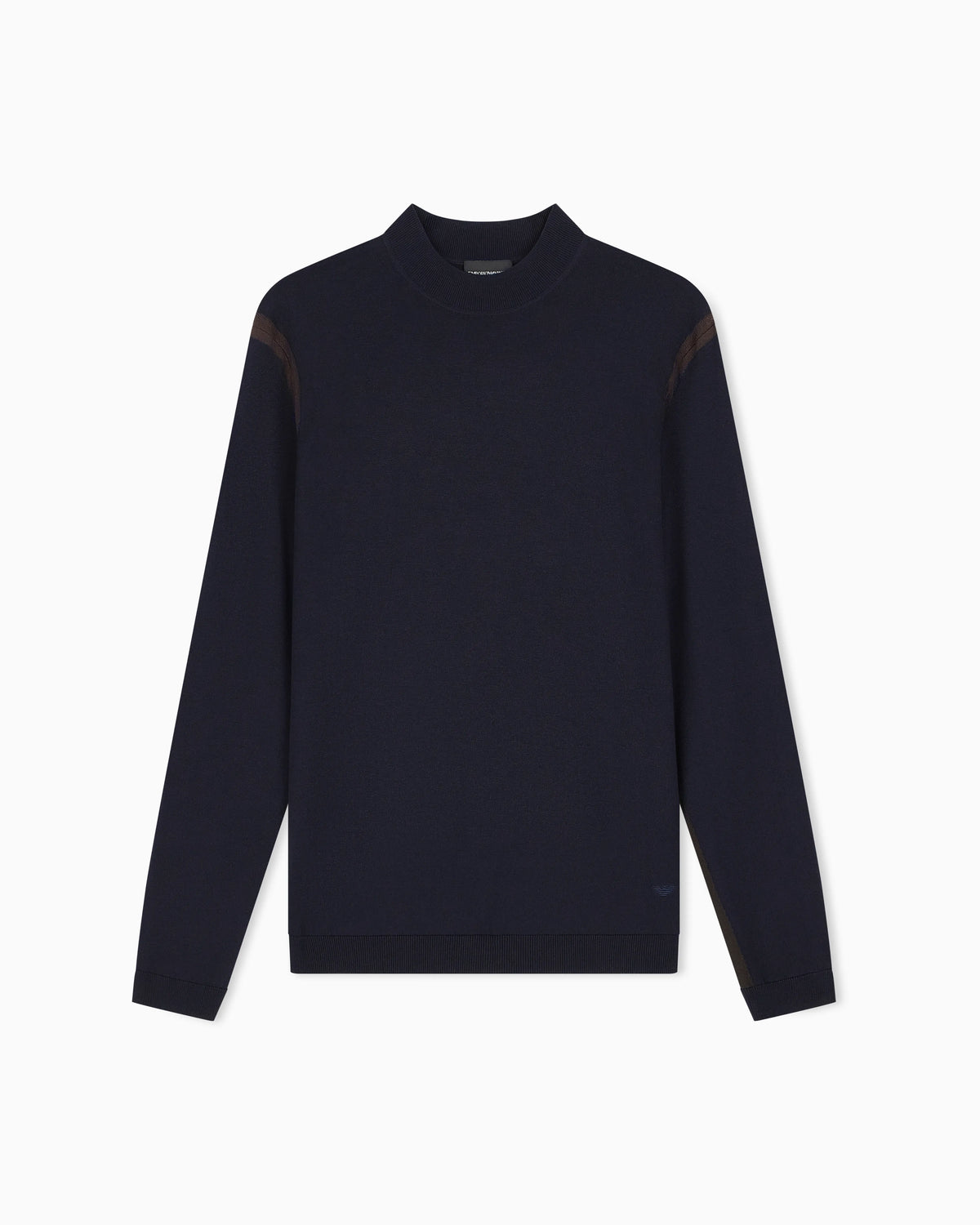 Lyocell blend sweater with inlay details