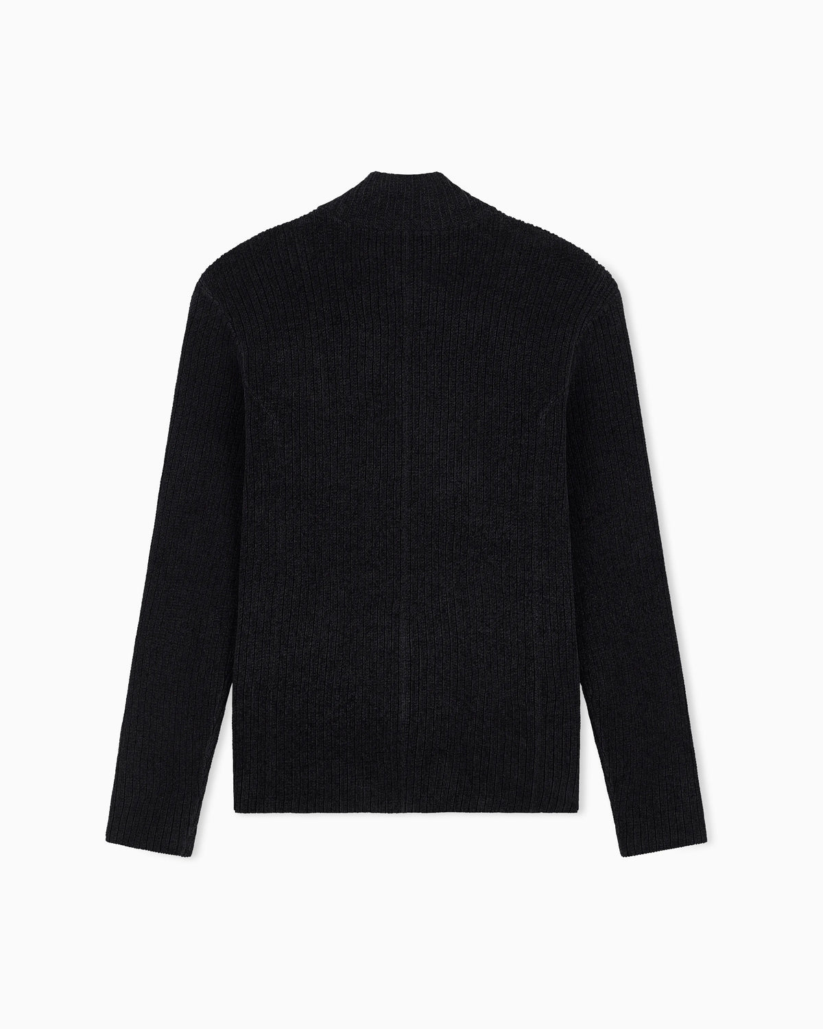 Signature Capsule Collection ribbed knit jacket with an off-centre fastening