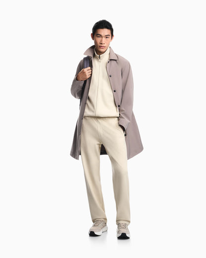 Full-zip sweatshirt in piqué jersey Travel Essential