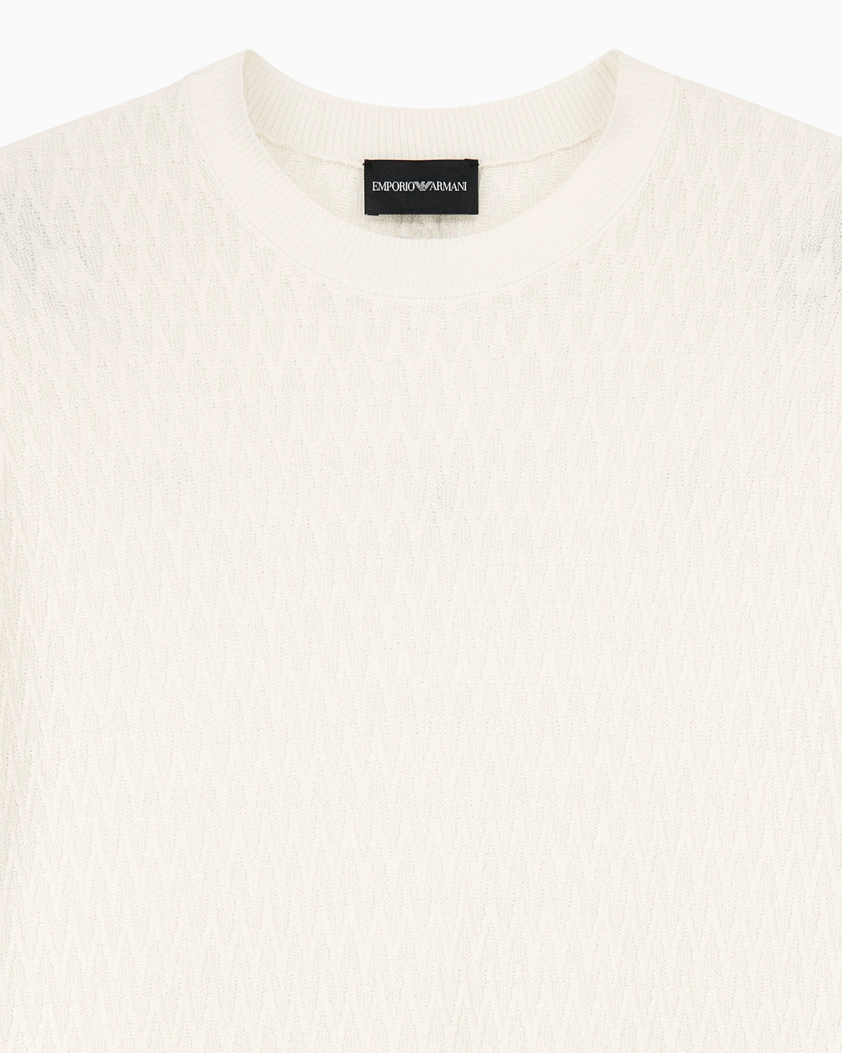 Chevron jacquard knit sweater