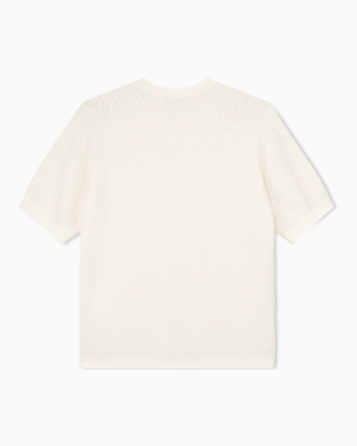 Chevron jacquard knit sweater
