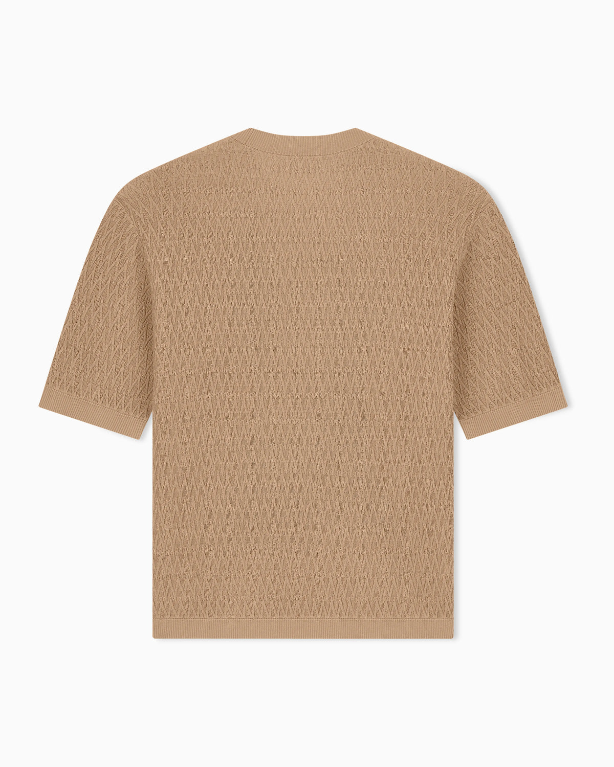 Chevron jacquard knit sweater