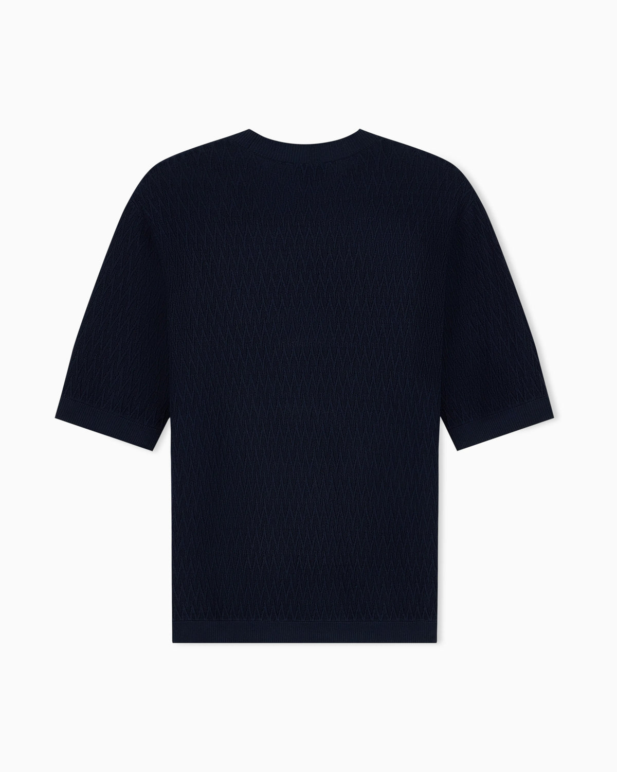 Chevron jacquard knit sweater