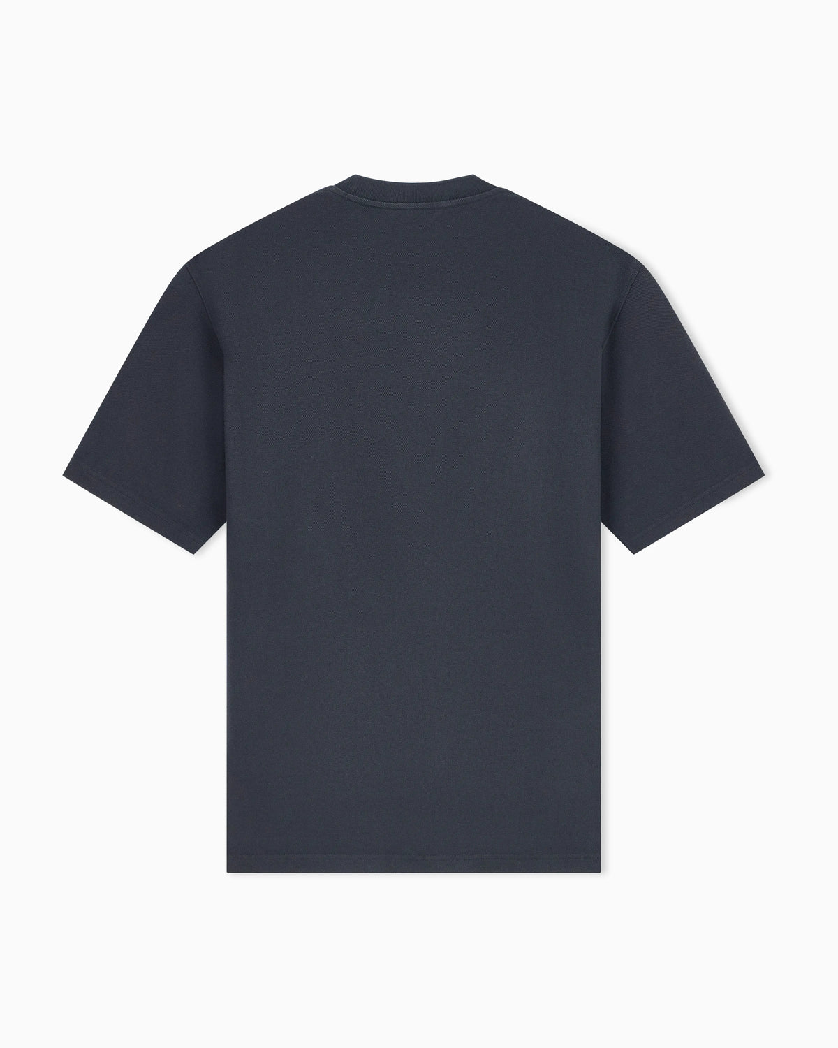 Piqué jersey T-shirt with embroidered raised logo