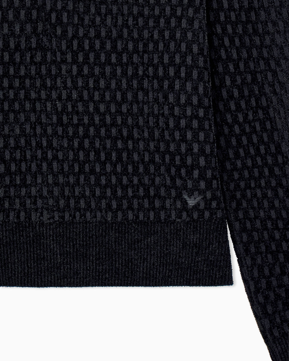 Signature Capsule textured virgin wool buttoned sweater