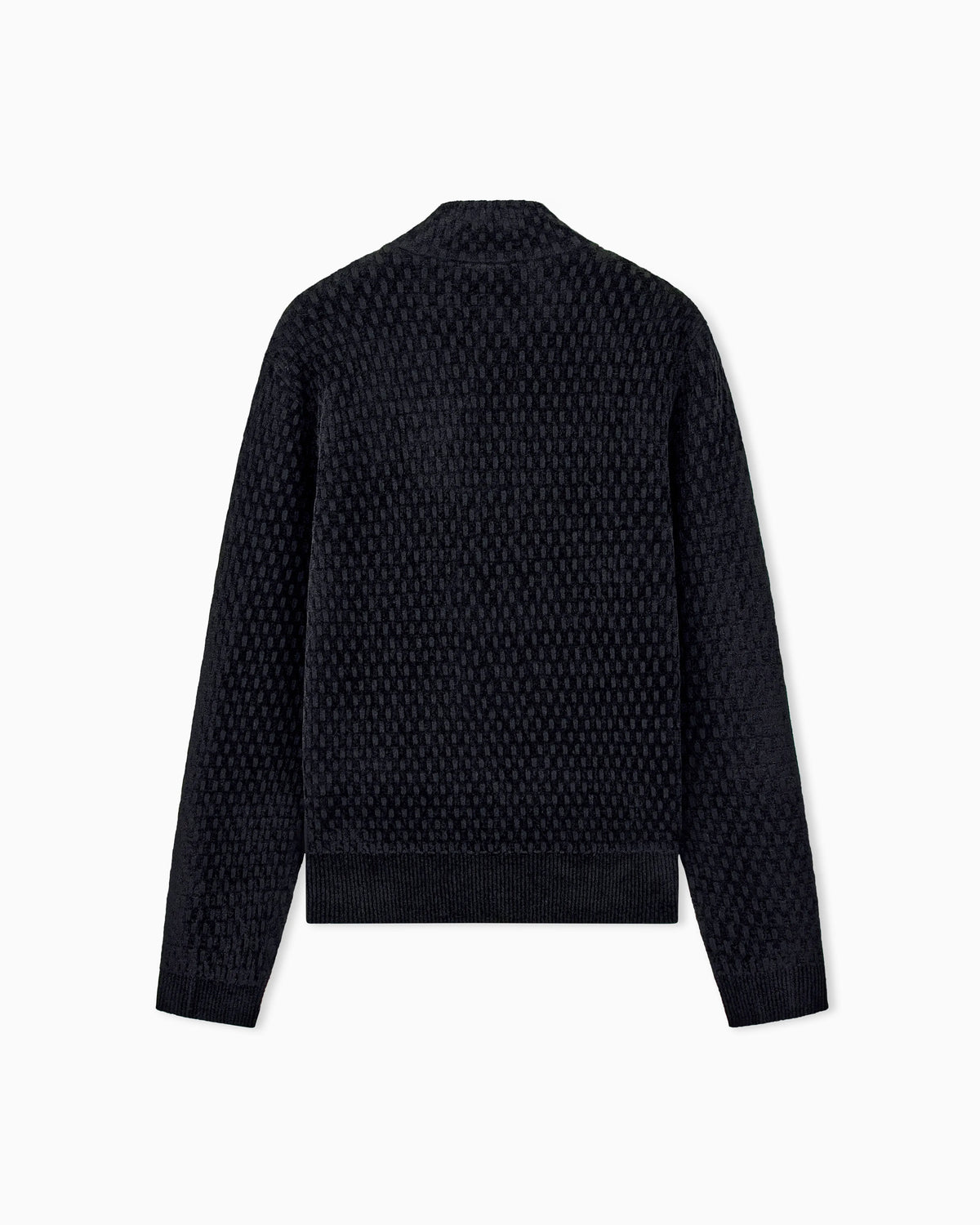Signature Capsule textured virgin wool buttoned sweater